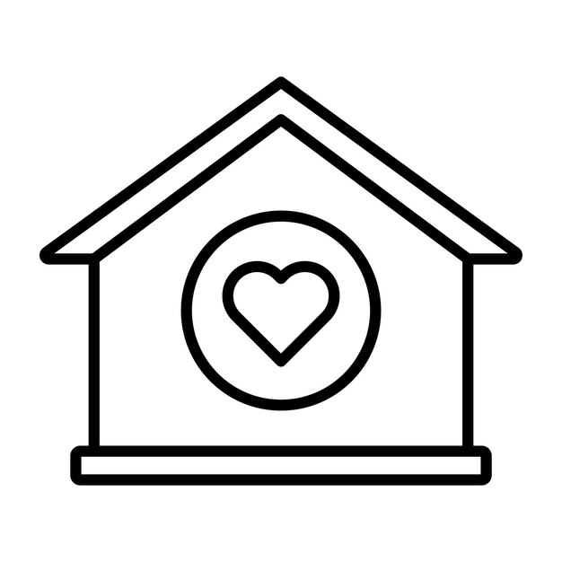 Estilo de ilustración vectorial de refugio