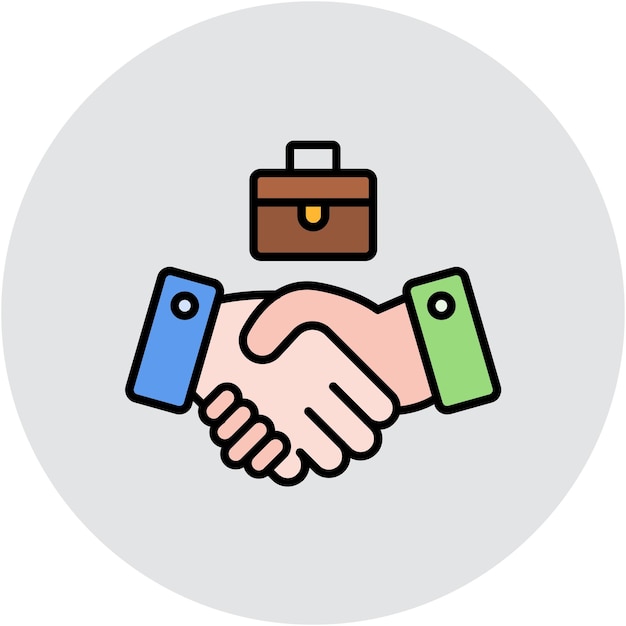 Estilo de ilustración vectorial de relaciones comerciales
