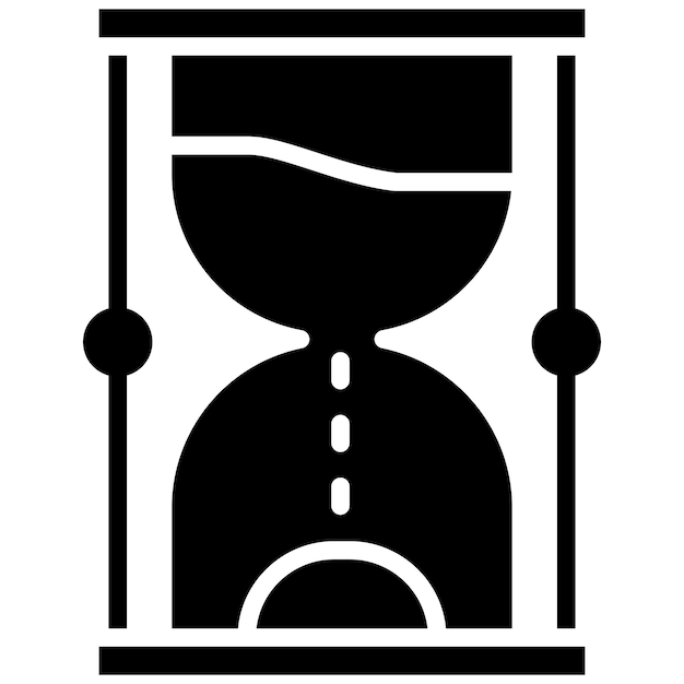 Estilo de ilustración vectorial de reloj de arena