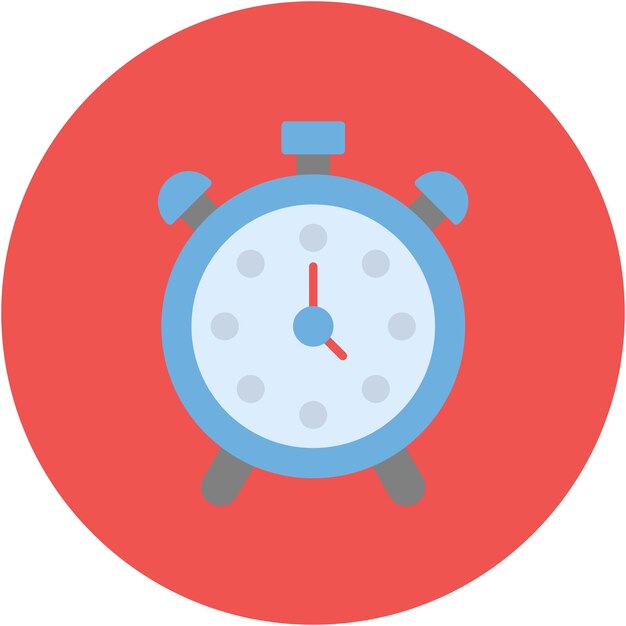 Estilo de ilustración vectorial del reloj despertador
