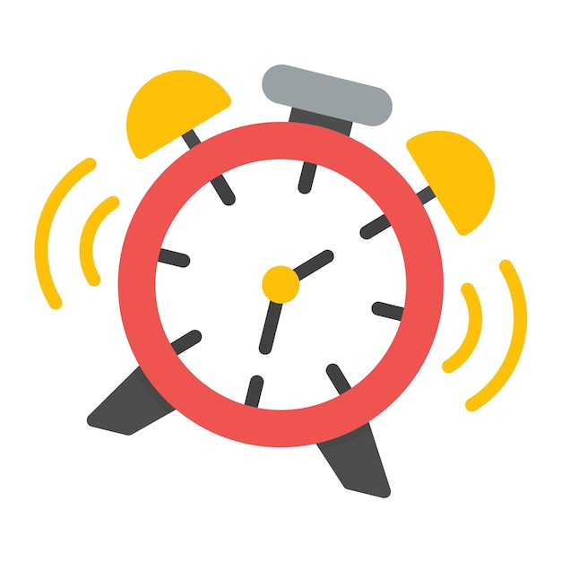 Estilo de ilustración vectorial del reloj despertador