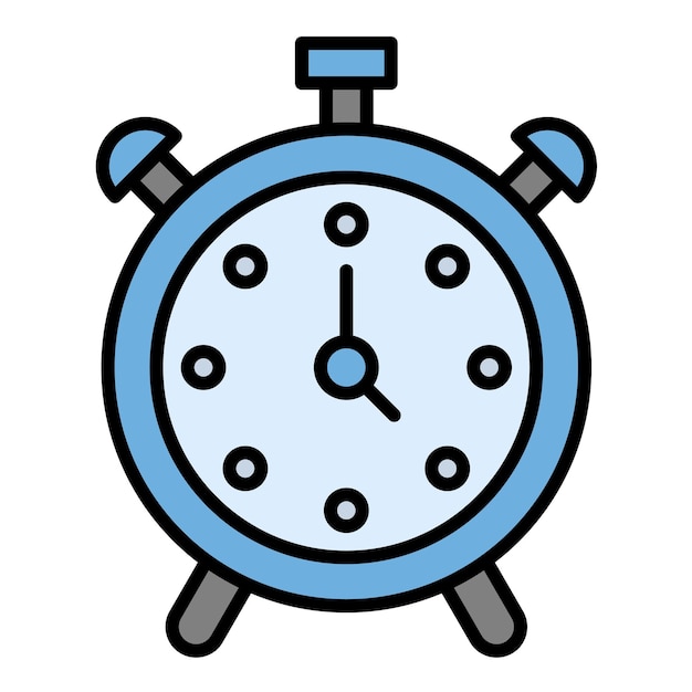 Estilo de ilustración vectorial del reloj despertador