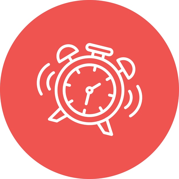 Estilo de ilustración vectorial del reloj despertador