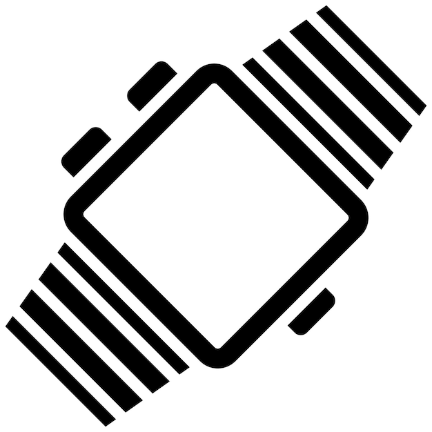 Estilo de ilustración vectorial del reloj inteligente