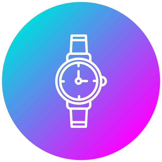 Estilo de ilustración vectorial del reloj de muñeca