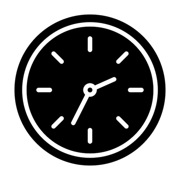 Estilo de la ilustración vectorial del reloj