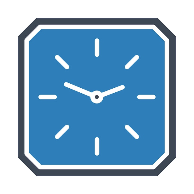 Estilo de la ilustración vectorial del reloj