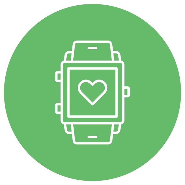 Estilo de ilustración vectorial para relojes inteligentes