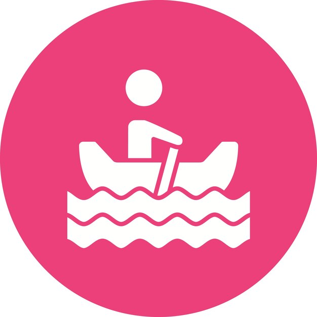 Estilo de ilustración vectorial de remo