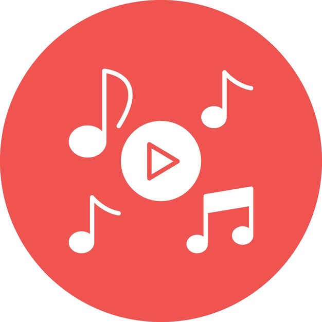 Estilo de ilustración vectorial del reproductor de música