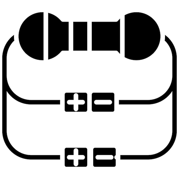Estilo de ilustración vectorial del resistor