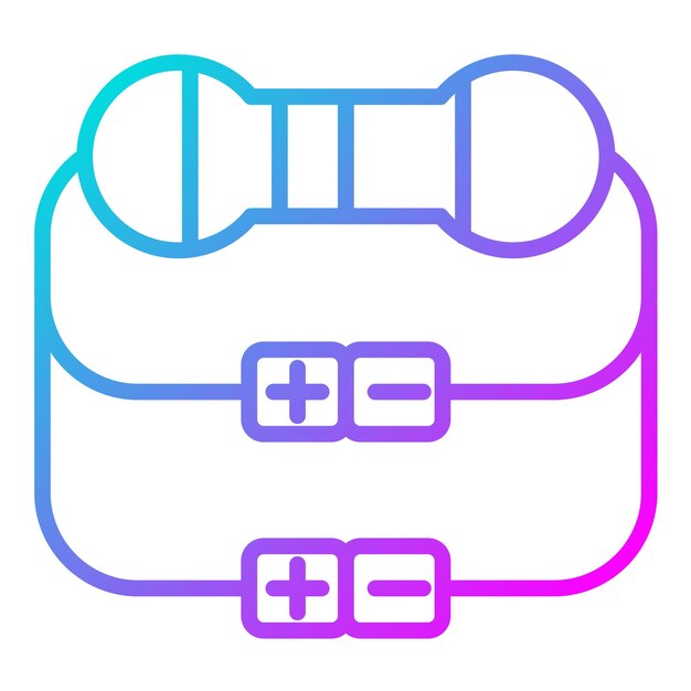 Estilo de ilustración vectorial del resistor