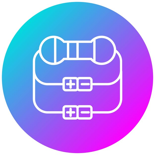 Estilo de ilustración vectorial del resistor