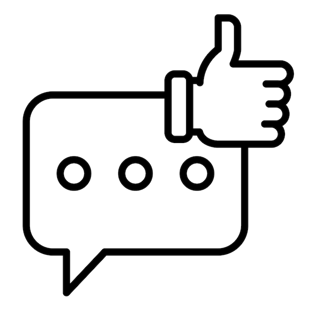 Estilo de la ilustración vectorial de retroalimentación