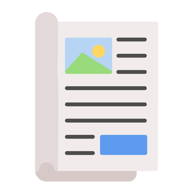 Estilo de ilustración vectorial de las revistas