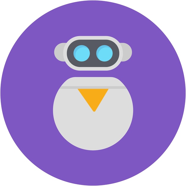 Estilo de ilustración vectorial del robot