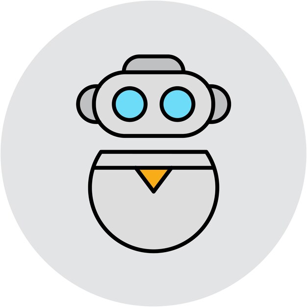 Estilo de ilustración vectorial de robótica
