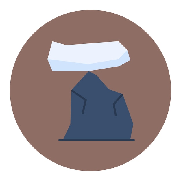 Estilo de ilustración vectorial de las rocas del desierto