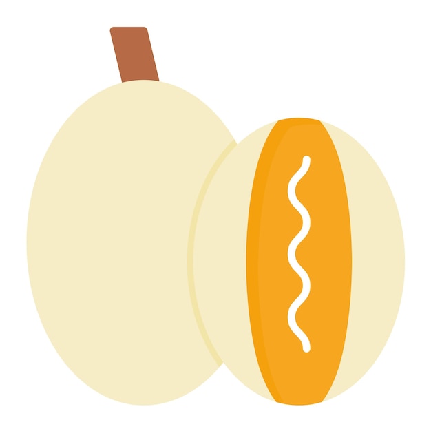 Estilo de la ilustración vectorial de Rockmelon