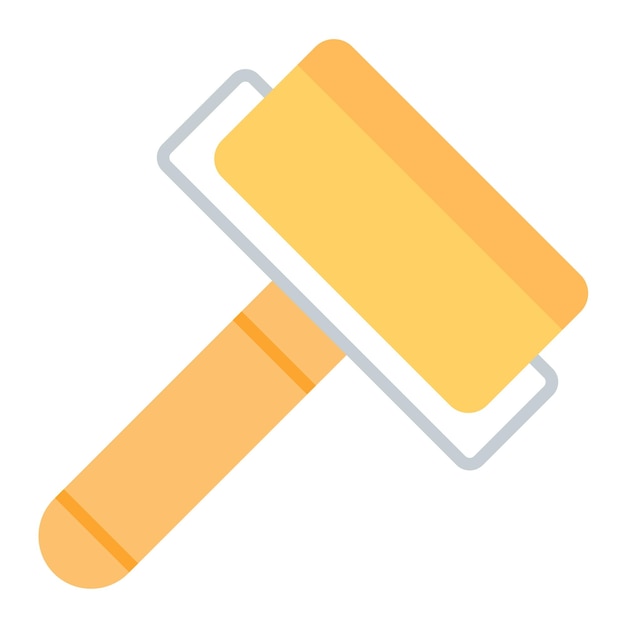 Estilo de la ilustración vectorial del rodillo de pintura