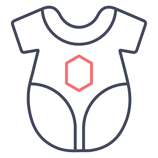 Estilo de ilustración vectorial de ropa para bebés