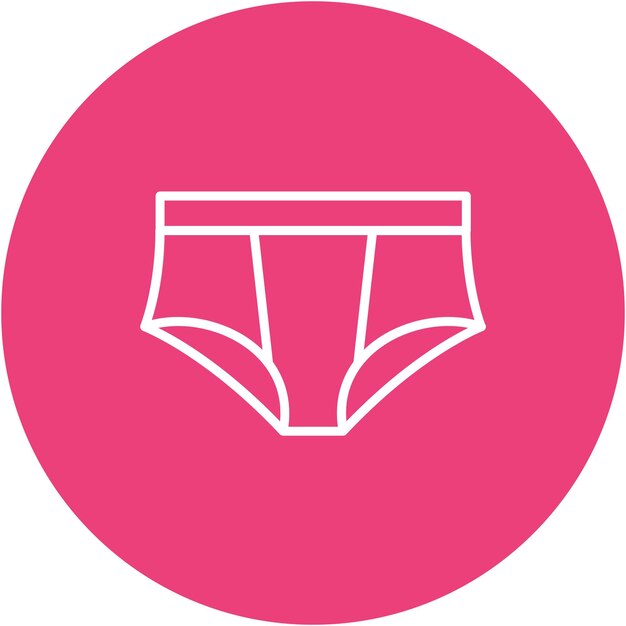 Estilo de ilustración vectorial de la ropa interior