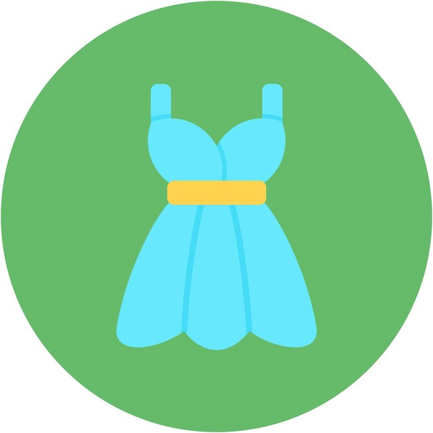 Estilo de ilustración vectorial de la ropa de la mujer