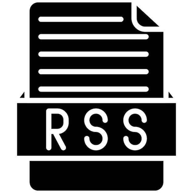 Estilo de ilustración vectorial RSS