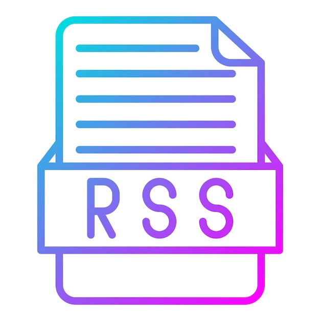 Estilo de ilustración vectorial RSS