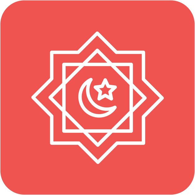 El estilo de ilustración vectorial de Rub El Hizb