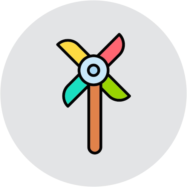 Estilo de ilustración vectorial de rueda de engranajes