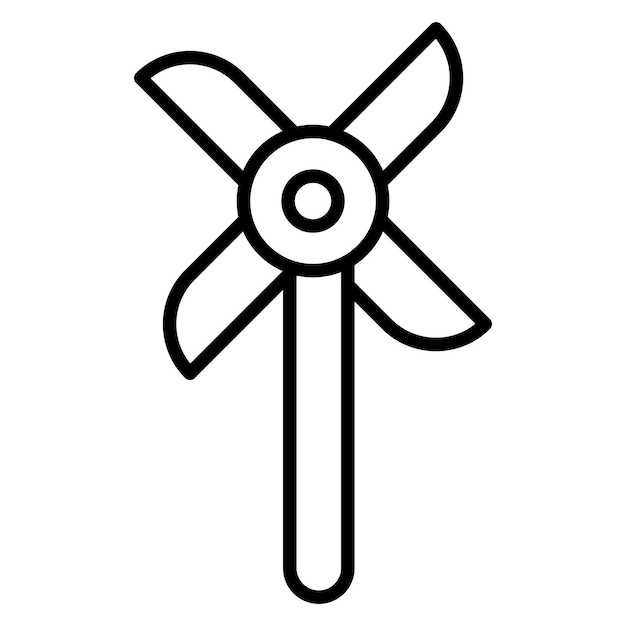Estilo de ilustración vectorial de rueda de engranajes