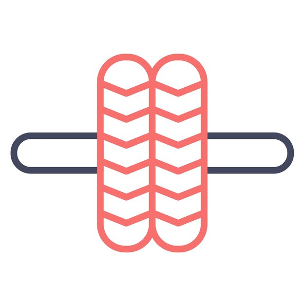 Estilo de ilustración vectorial de la rueda del gimnasio