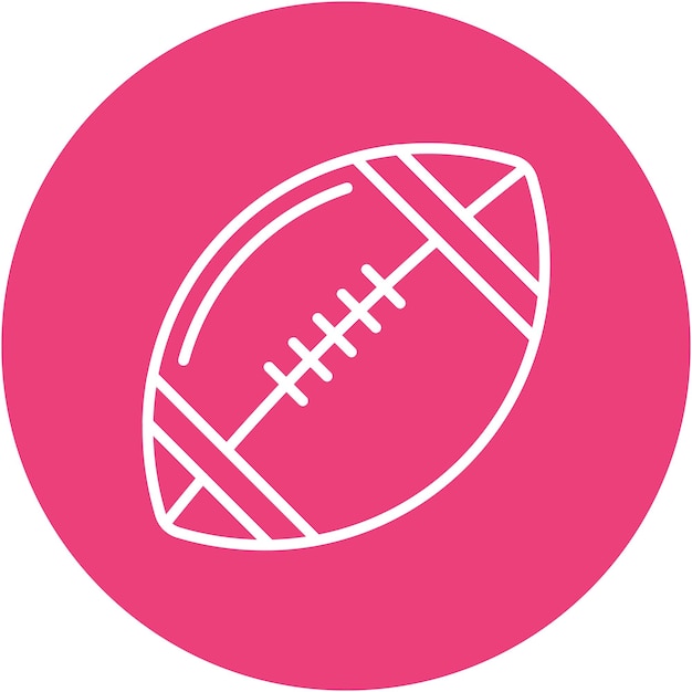 Estilo de ilustración vectorial de rugby