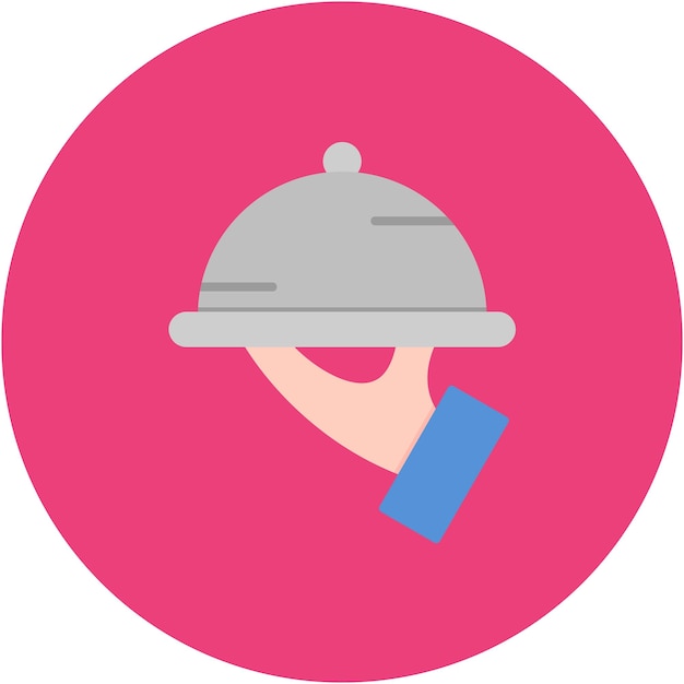 Estilo de ilustración vectorial de la sala de servicio