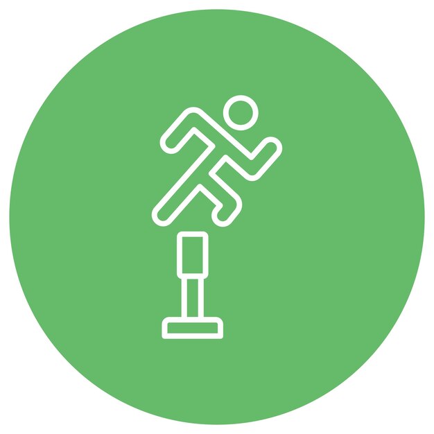 Estilo de ilustración vectorial de salto alto