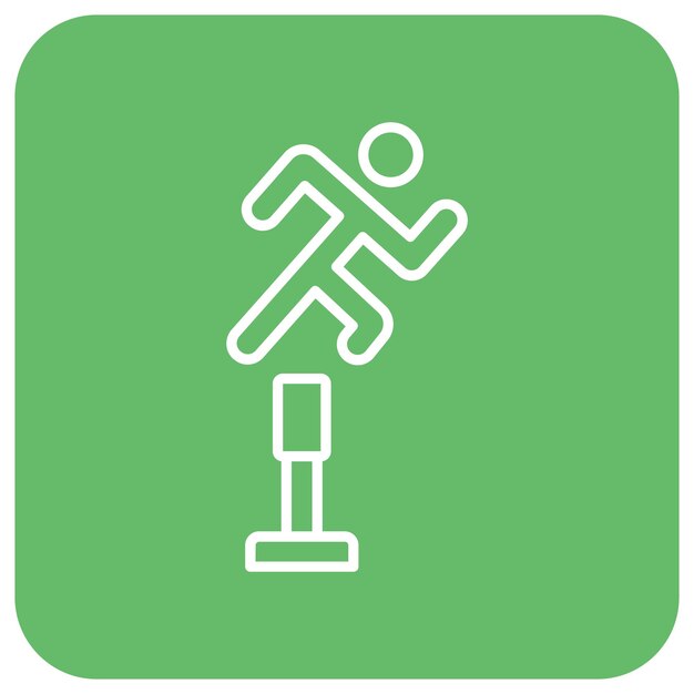Estilo de ilustración vectorial de salto alto
