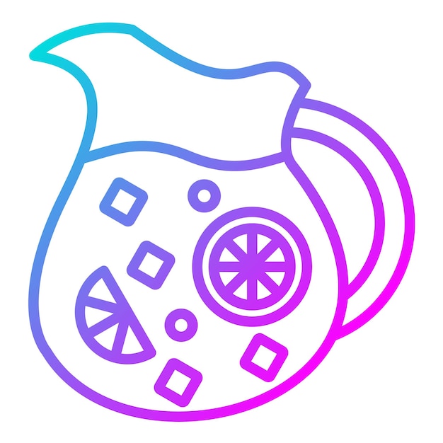 Estilo de ilustración vectorial de Sangria