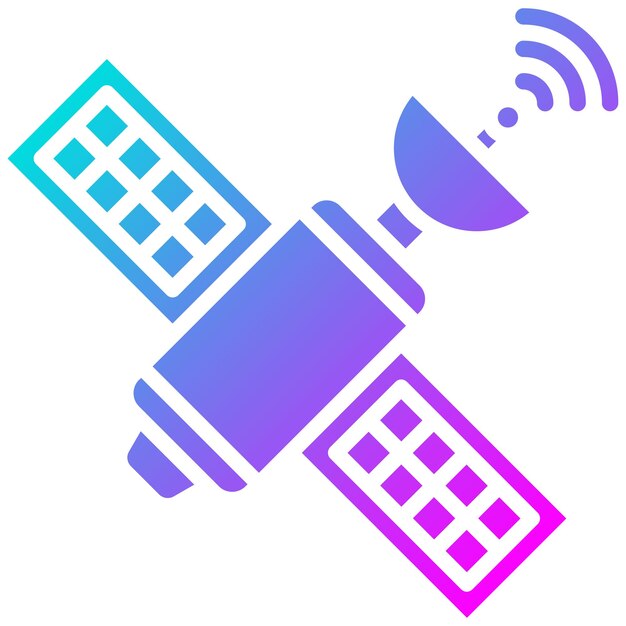 Estilo de la ilustración vectorial por satélite