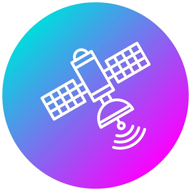 Estilo de la ilustración vectorial por satélite