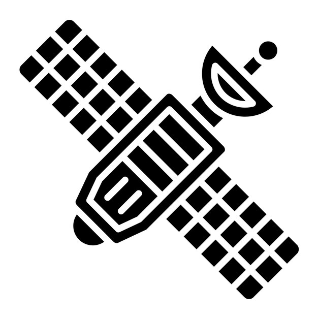 Estilo de la ilustración vectorial por satélite