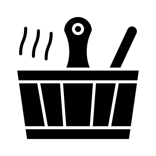 Estilo de ilustración vectorial de la sauna