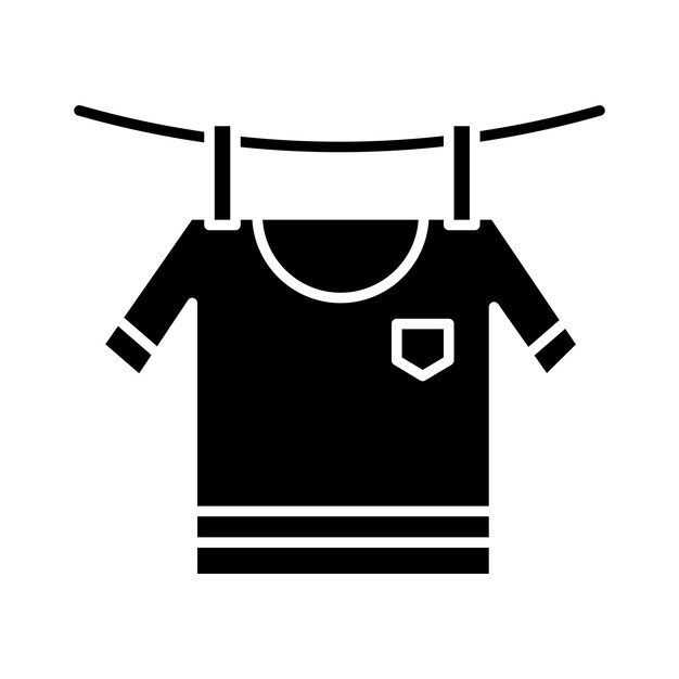 Estilo de ilustración vectorial de secado de ropa