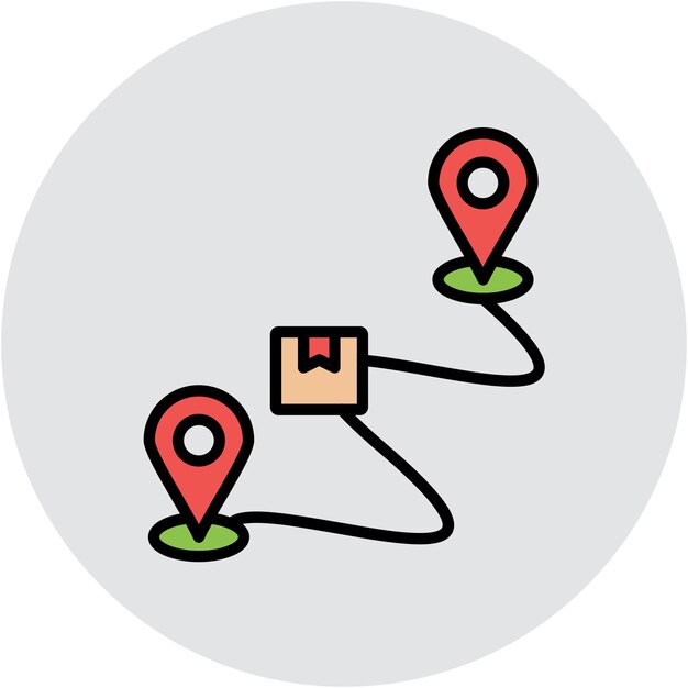 Estilo de ilustración vectorial de seguimiento