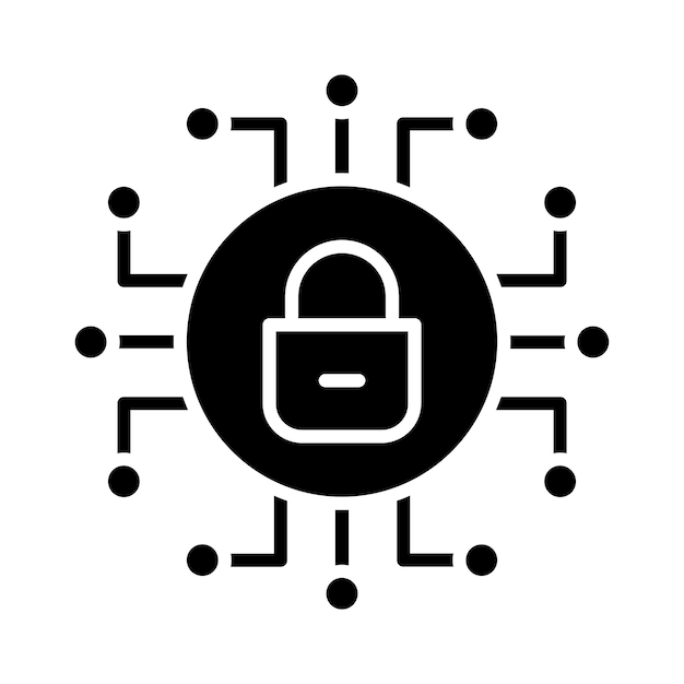 Estilo de ilustración vectorial de seguridad cibernética