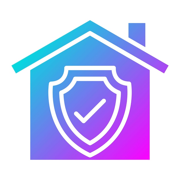 Estilo de ilustración vectorial de seguridad para el hogar