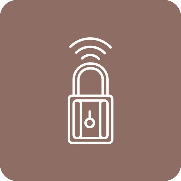 Estilo de ilustración vectorial de seguridad inteligente