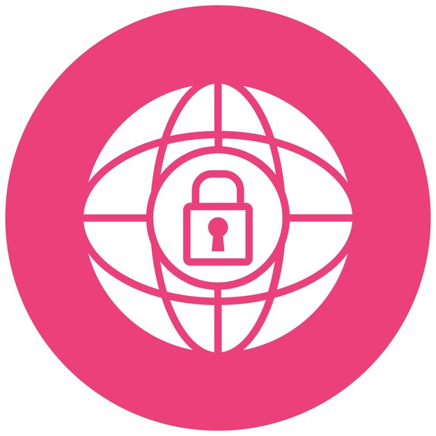 Estilo de ilustración vectorial de seguridad de Internet
