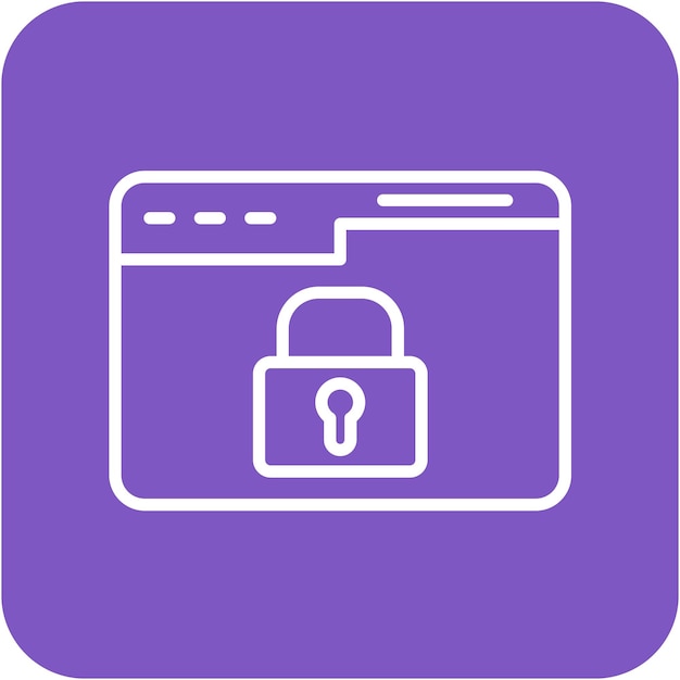 Estilo de ilustración vectorial de seguridad del sitio web