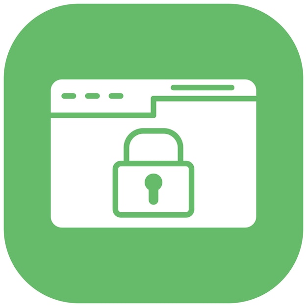 Estilo de ilustración vectorial de seguridad del sitio web